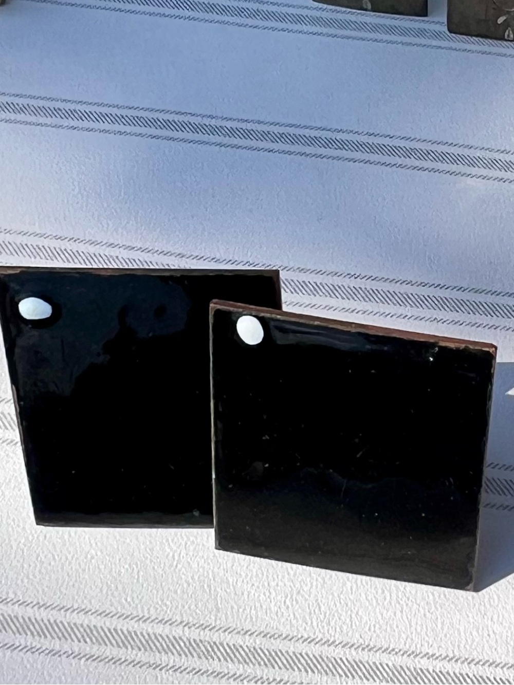 Classic Black Square Cufflinks for Men